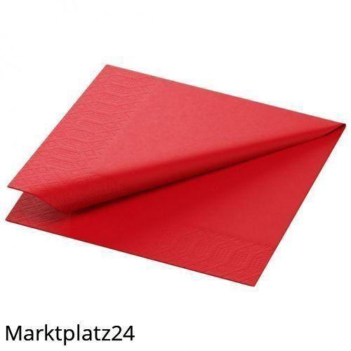 Zelltuch-Serviette 24x24cm,3lg,1/4Falz rot, 8x250 St/Krt. - Marktplatz24