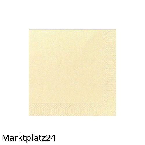 Zelltuch-Serviette, 33x33cm,3lg,1/4Falz, champagne, 4x250 St/Krt. - Marktplatz24
