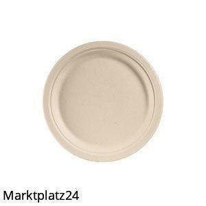Teller Fibre, flach, ï¿½26cm, 10x50 St/Krt, - Marktplatz24