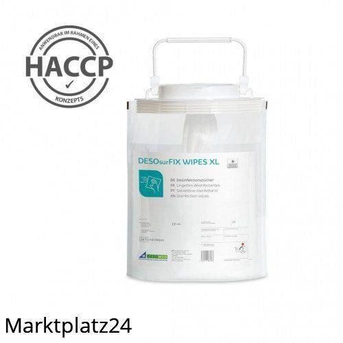 DESOsurFIX WIPES XL, Tuchgr”áe: 17,5x36cm, 4x120 T�/Krt, BAuA-Reg-Nr,: N-96933 - Marktplatz24