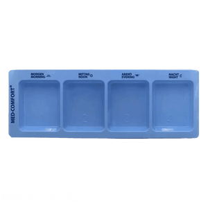 Medikamentendispenser, 4 Fächer, blau, 1 St. - Marktplatz24