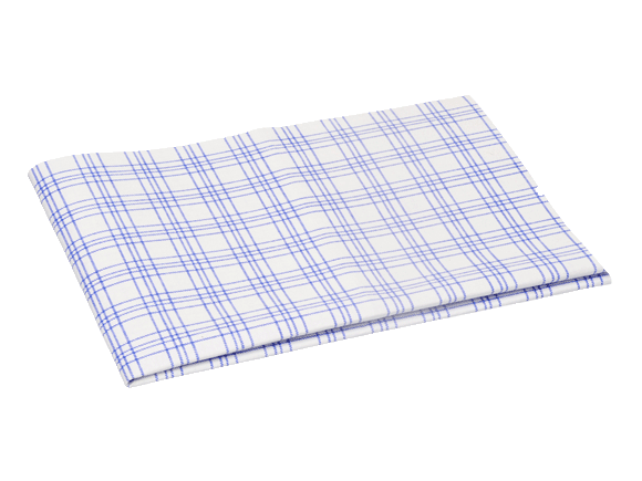 Reinigungshilfsmittel -Microfaser Geschirrtuch, 40x60cm, weiß/blau, 1 St.