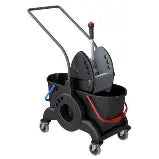 Systemwagen Caro XT-R DOFA mit zwei Eimern und Presse.