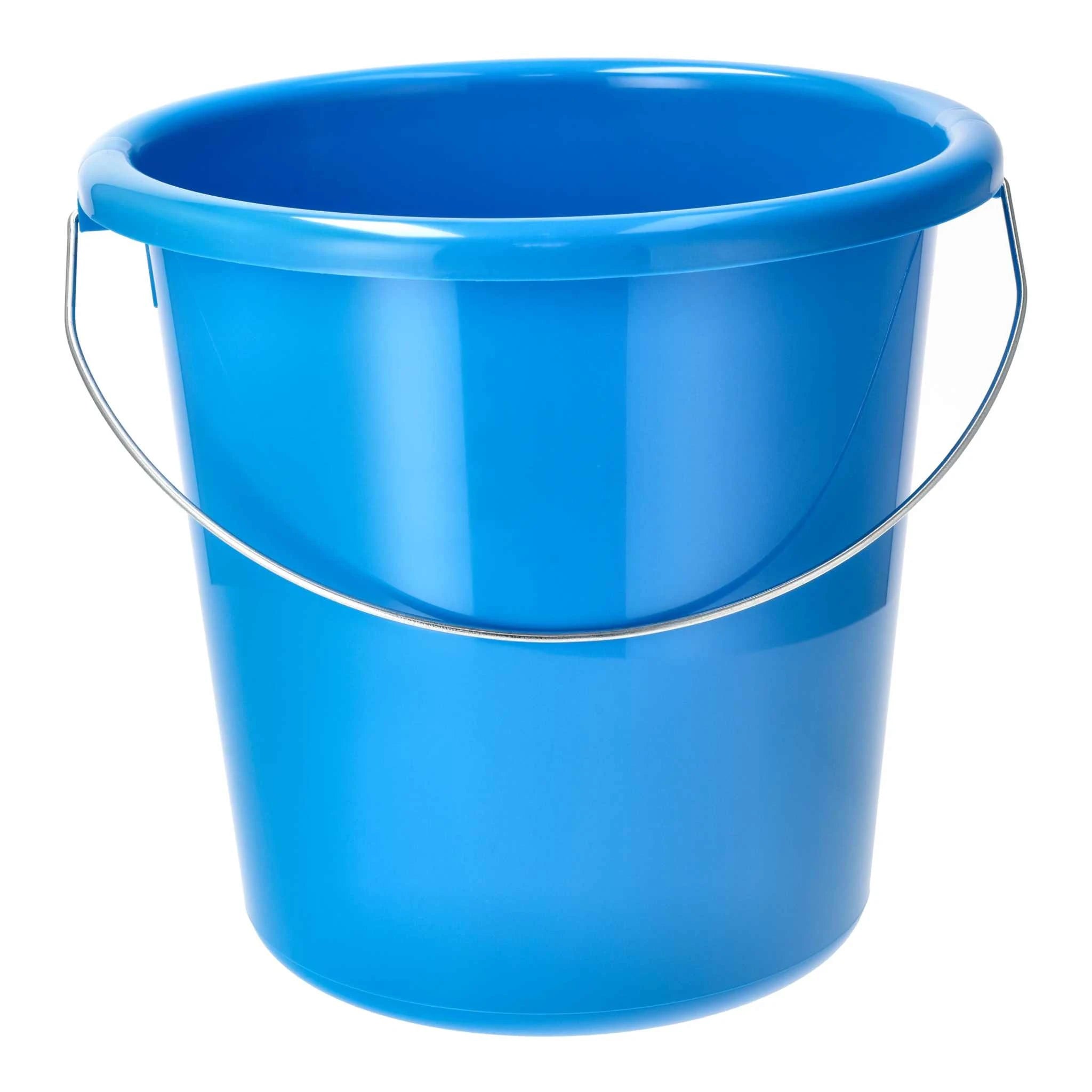 M24–Teko Kunststoff 10L blauer Haushaltseimer mit stabilem Henkel