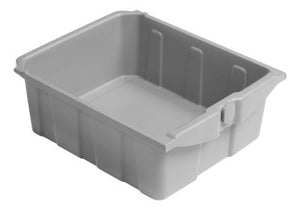 Transparente Kunststoffschublade für Alpha Wagen 10 Liter ohne Verschluss, robust und leicht.