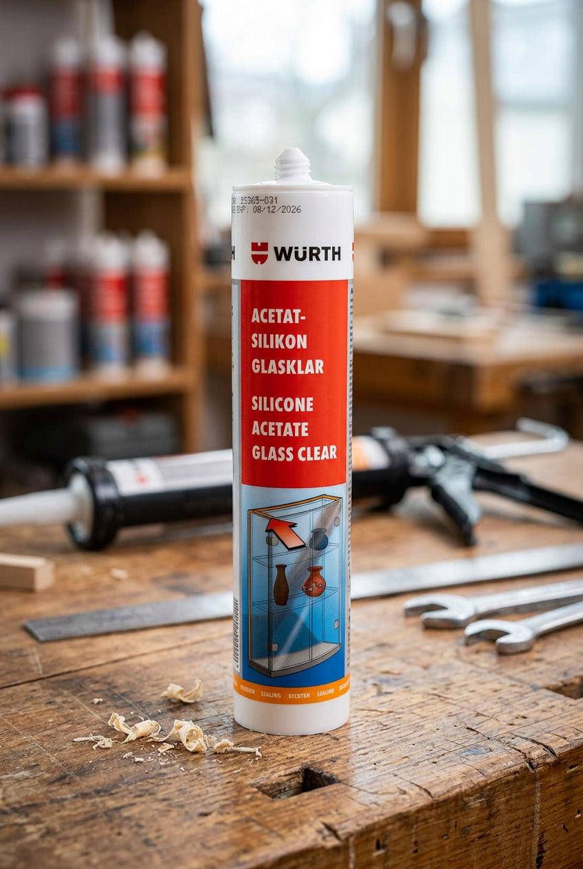 Silikondichtstoff Acetat Glasklar, 310ml Tube