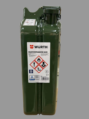 Stahlkanister Olivgrün | 20 Liter Fassungsvermögen