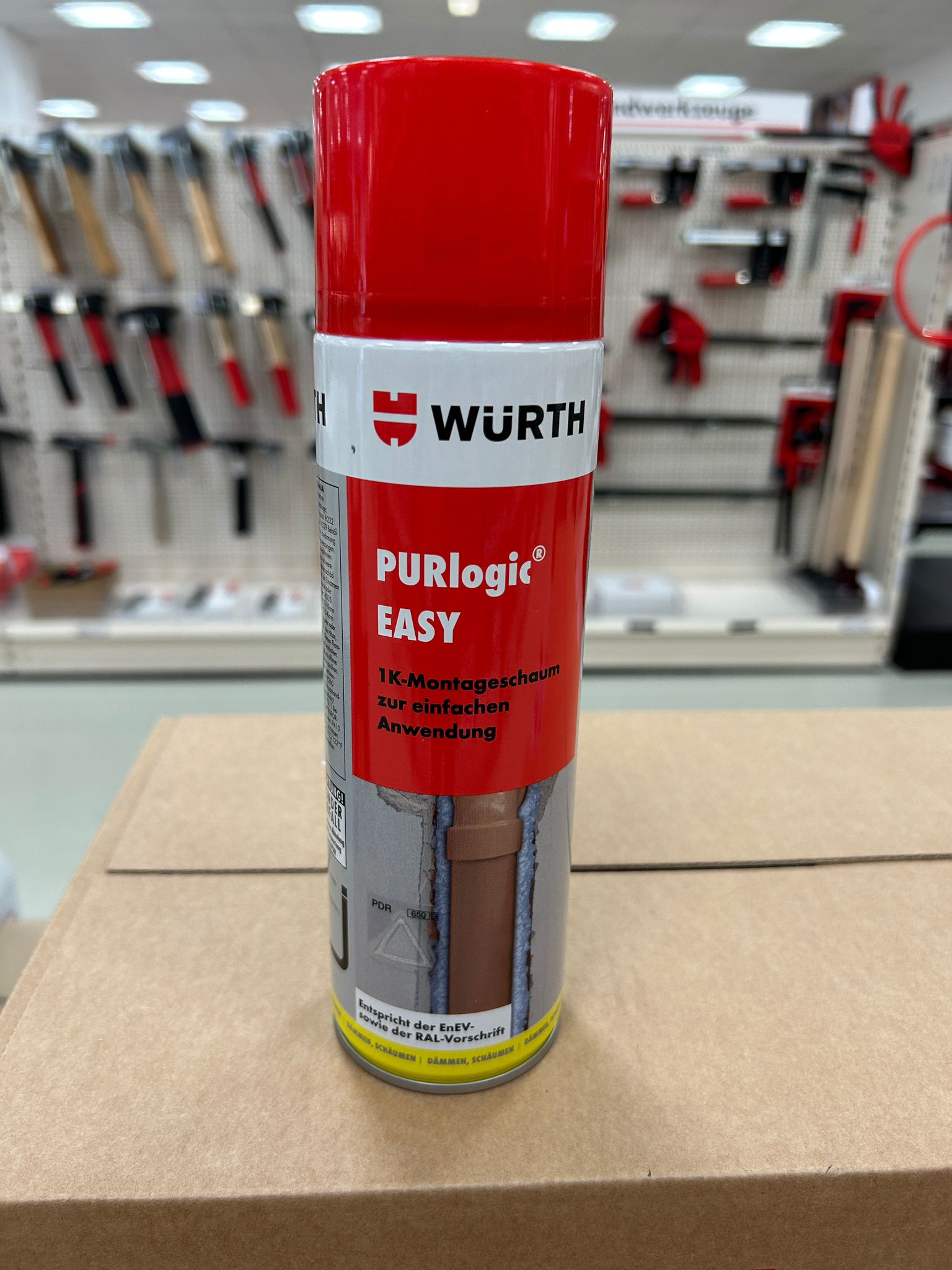 Würth 1K‑Montageschaum PURlogic Easy – 500 ml