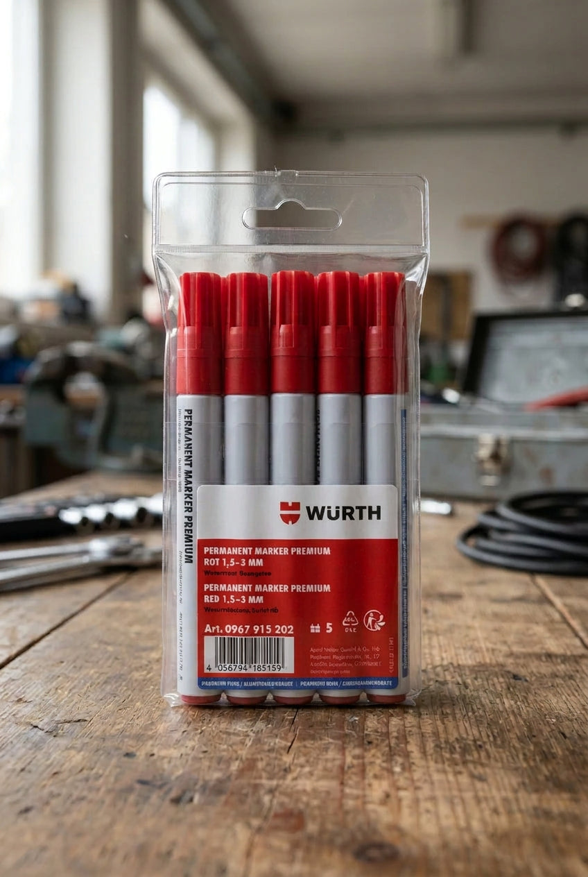 TINTMARK Premium Permanent Tintenmarker Wasserfest, Ergonomisch |