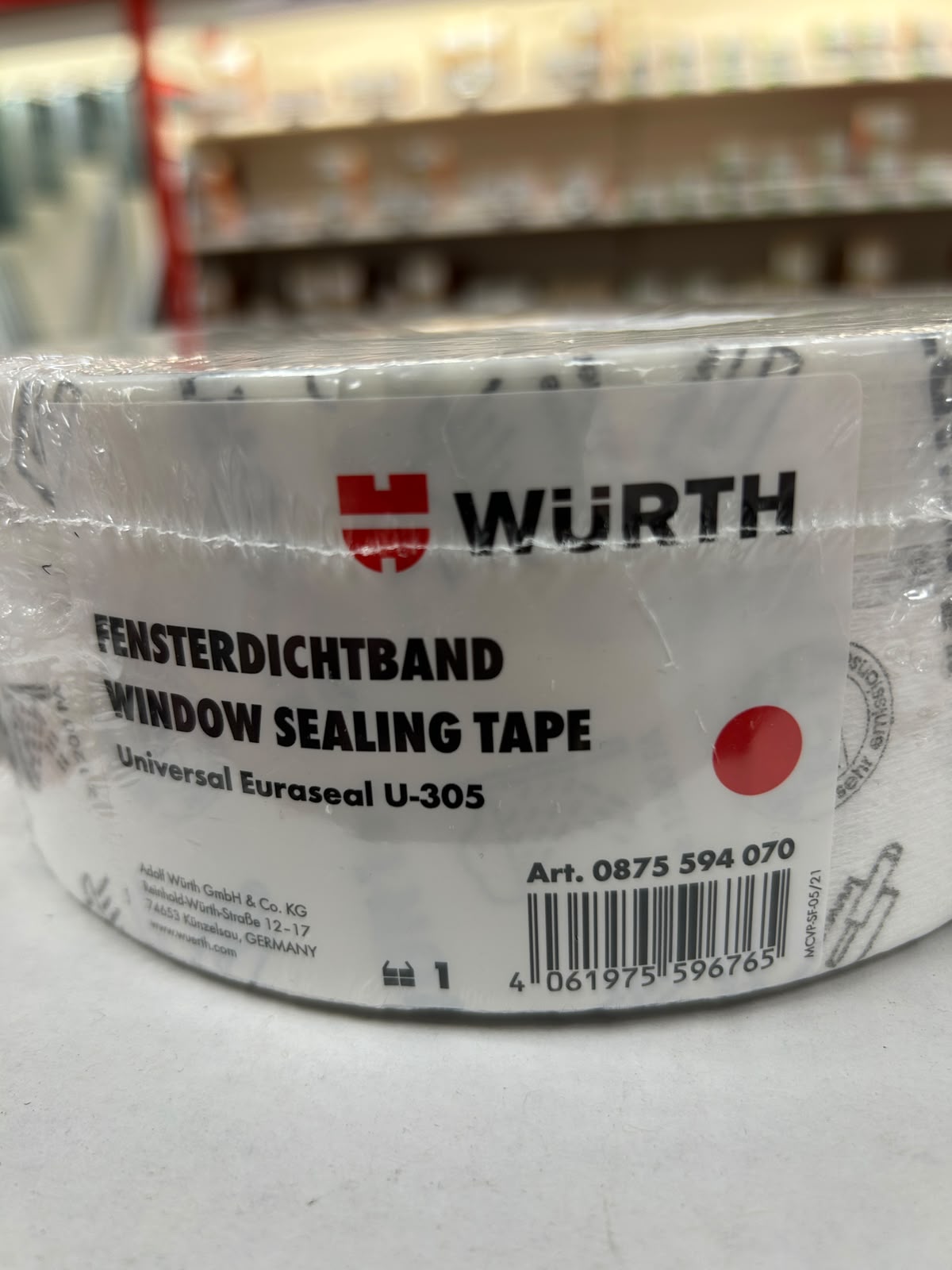Fensterdichtband EURASEAL U-305 universal – innen & außen