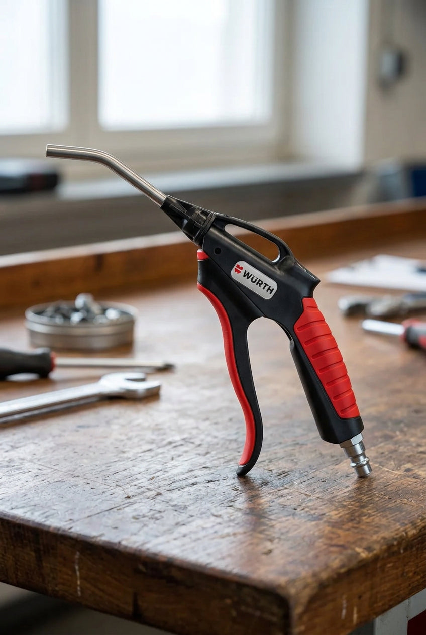 Würth Blaspistole mit Softgrip – abgewinkeltes Rohr, 90 mm