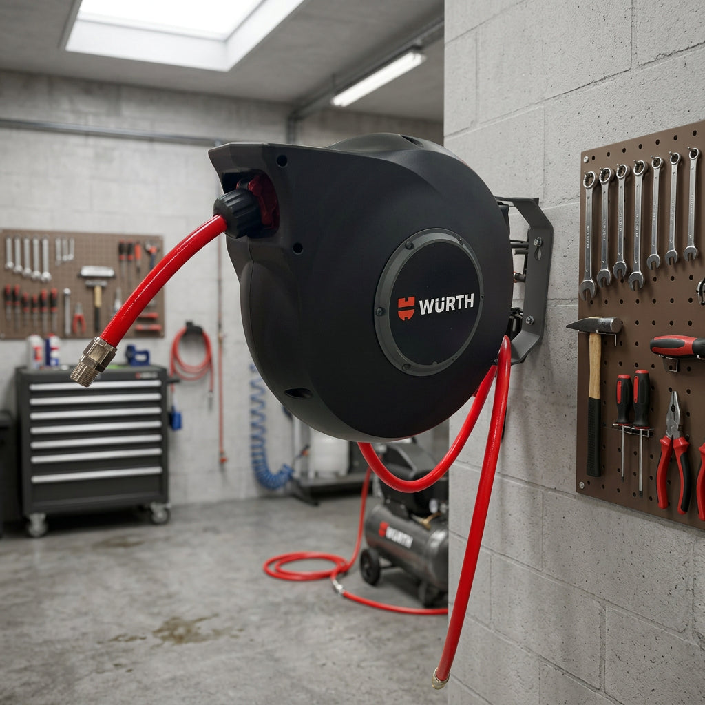 Würth Druckluft-Schlauchaufroller DSA 11-S – 11 m