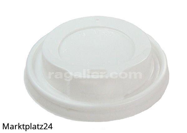 Deckel mit Trinkloch für Coffee-Cup, 12/16oz, Ã˜90mm, weiß, 100 St/Pk. - Marktplatz24