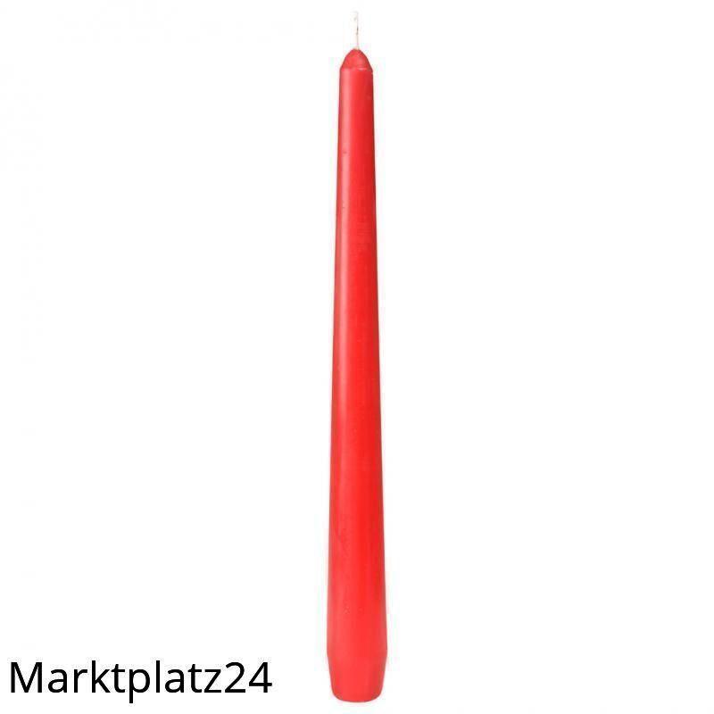 Leuchterkerze, 250x22mm, rot, 50 St/Pk. - Marktplatz24