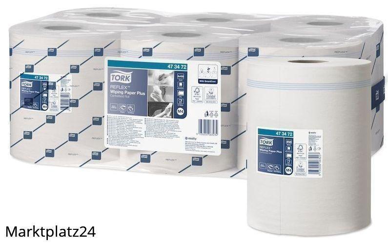 Tork Reflex Starke Mehrzweck Papierwischtücher M4, 6 Ro/Pk. - Marktplatz24