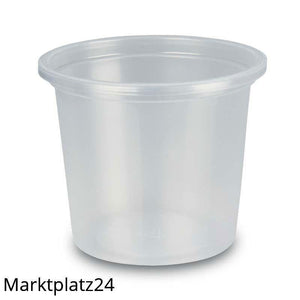 Verpackungsbecher, PP, 125ml, Ã˜70mm, H57mm, klar, 50 St/Pk. - Marktplatz24
