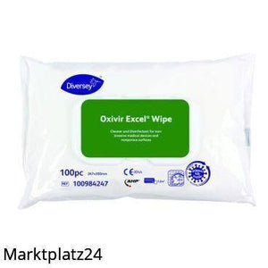 DI Oxivir Excel Wipes, 100 Tü./Pk.   BAuA-Reg-Nr.: N-67909 - Marktplatz24