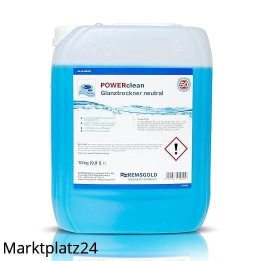 Powerclean, Glanztrockner, neutral, 10kg Kanister - Marktplatz24