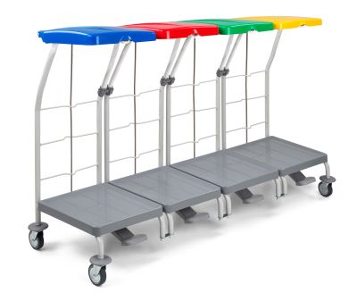 Wäschesammler in modernem Design mit großzügiger Öffnung und integriertem Griff für einfachen Transport.