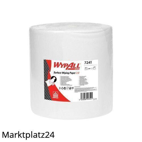 WYPALL L10 Extra + Wischtücher, Großrolle,1lg, 38x33cm, 385m, weiß, perforiert,1000 Bl/Ro. - Marktplatz24