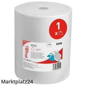 WypAll X60 Multi-task Cleaning Cloth, Großrolle, 38x42cm, 1lg, weiß, 650 Tü/Ro. - Marktplatz24
