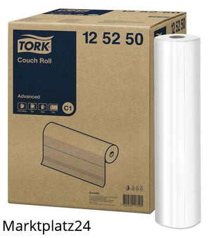 Tork Advanced Liegenabdeckung, Ã„rztekrepp, 2lg - 50 m/Ro., Blattmaß: 50x38cm, hochweiß, 9 Ro. = 1184 Abschnitte - Marktplatz24