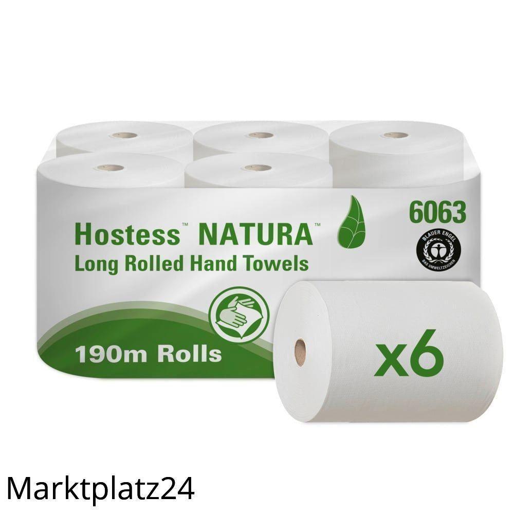 Rollenhandtuch Standard, 20x190m, 1lg, Natur, 6 Ro. - Marktplatz24