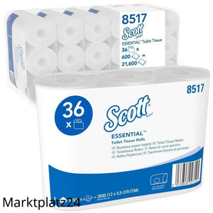Scott 600 Toilettenpapier, 2lg, 6x6x600 Blatt - Marktplatz24