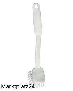 Spülbürste eckig, Nylon 6.6, 240x40x22mm, Ã˜0,40mm, weiß, mittel, 1 St. - Marktplatz24