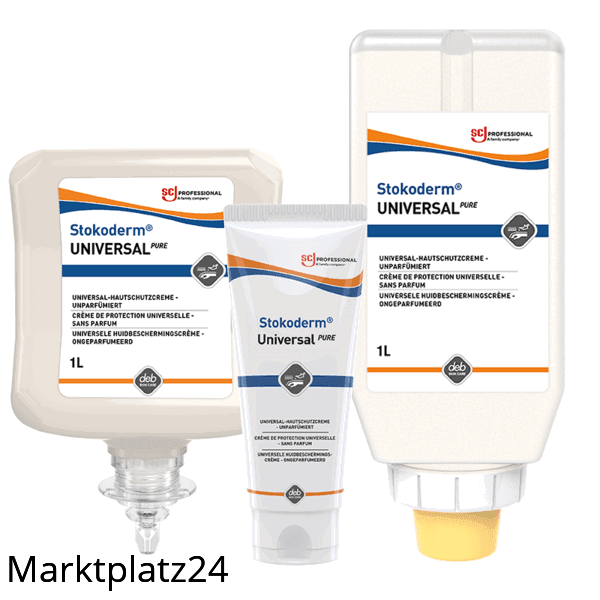 Stokoderm Grip Pure, unparfï¿½miert, Hautschutz, 1L Kartusche - Marktplatz24