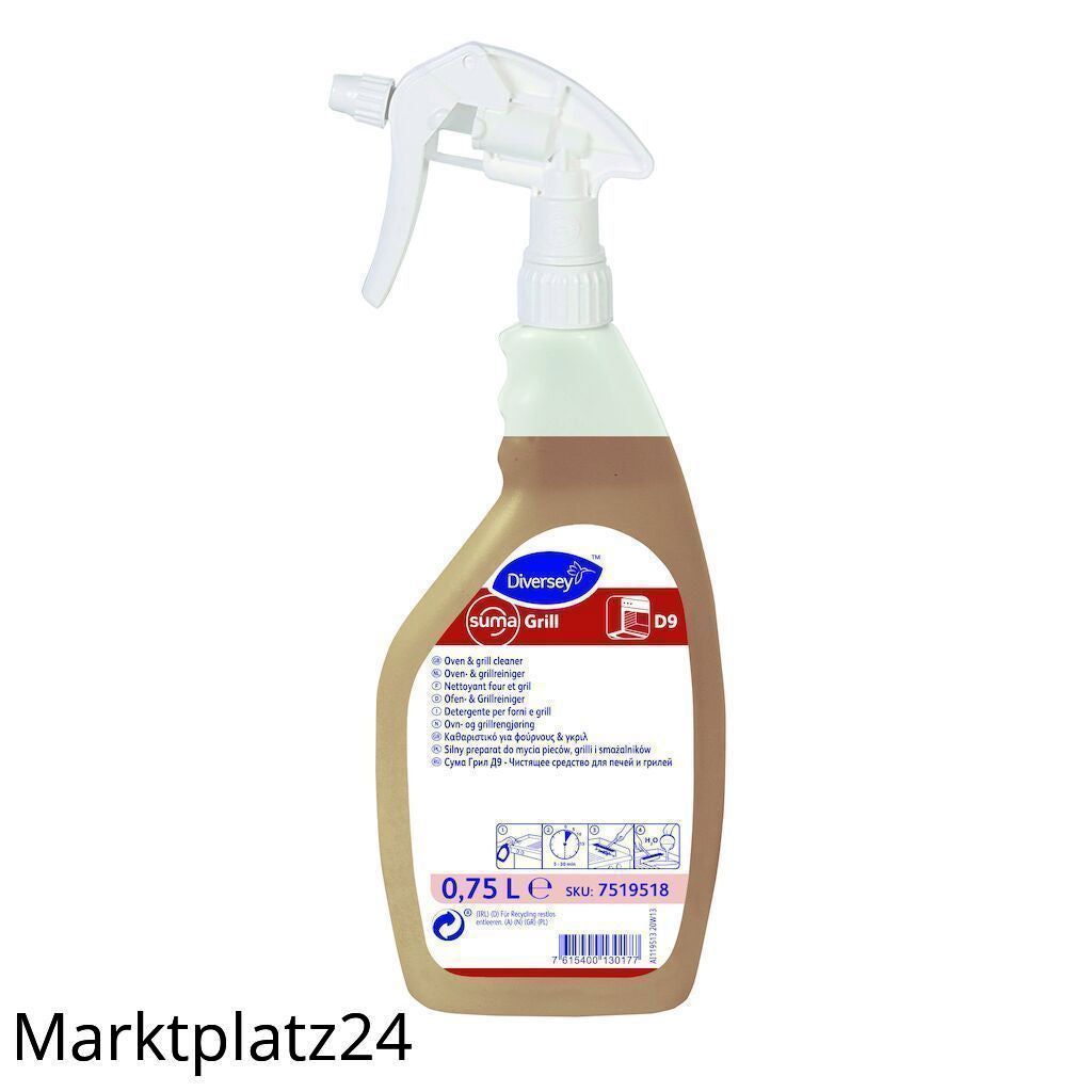 Suma Grill D9 2x0.75L MWe Set mit 2 Flaschen und einem Sprayer - Marktplatz24