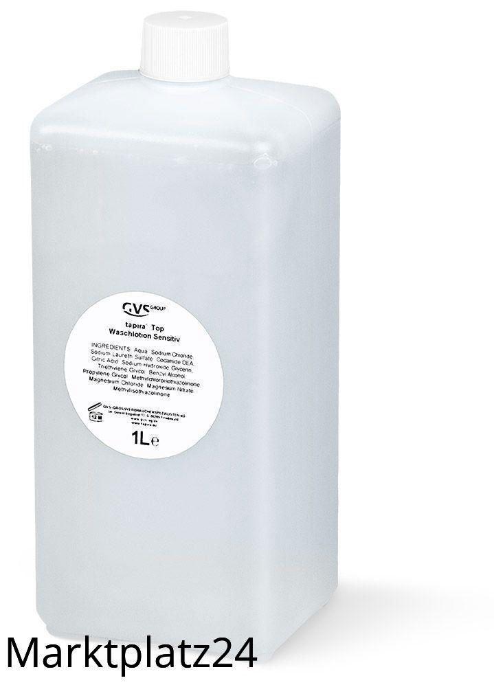 TAPIRA Top Waschlotion sensitiv, parfümfrei, transparent, 1L Euroflasche - Marktplatz24