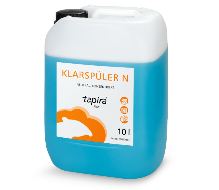 TAPIRA Plus Klarspüler N in einem 10L Kanister.