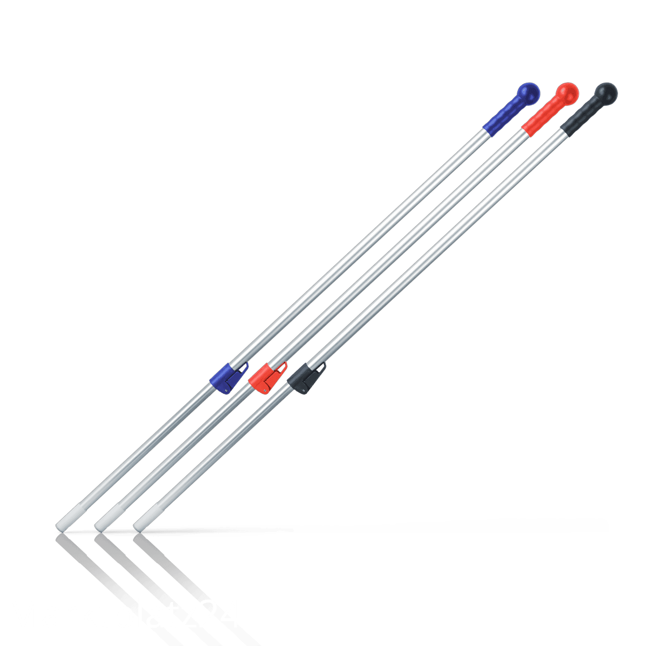 Teleskopstiel Aluminium, 1,0 bis 1,8m - Marktplatz24