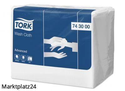 Tork Advanced Waschtuch, 8lg - Tissue-Tücher für die Patientenpflege und Händetrocknung, hochweiß, 20x20cm, 2 Pk. Ã 650 Tü. - Marktplatz24