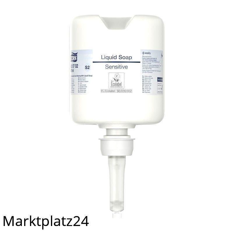 Tork Sensitive Hand Flüssigseife, Mini, 475ml Flasche - Marktplatz24