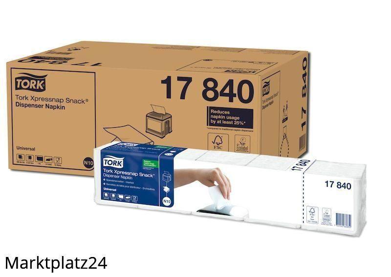 Tork Xpress Snack™, Spenderservietten, 1lg, weiß, geprägt, 8x1125St. - Marktplatz24