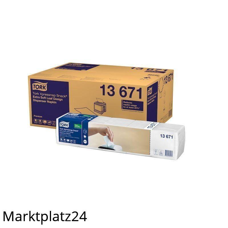 Tork Xpressnap Extra Soft weiße Spenderserviette 21,6x21,6cm, 2lg weiß, 8x5x100 St. - Marktplatz24