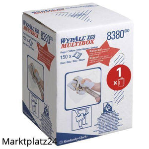 X60 Wischtuch Multibox geprägt, hellblau, 42x24,5cm, 1x150 Bl. - Marktplatz24