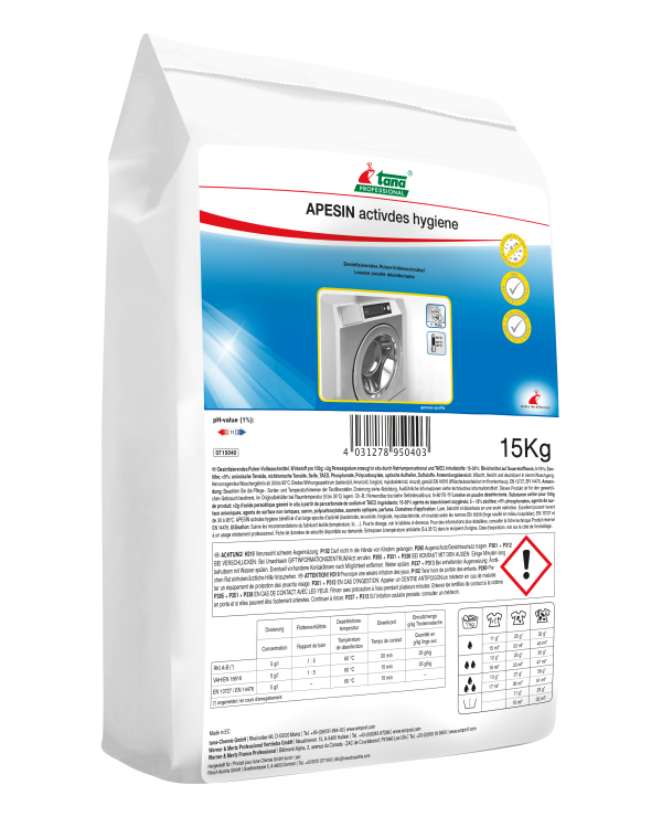 APESIN activdes hygiene 15kg Sack mit BAuA-Reg.-Nr.: N-80178