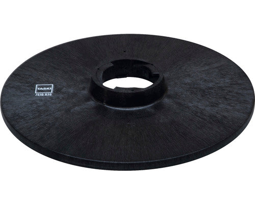 Schwarzer Führungsteller mit 50 cm Durchmesser und TASKI-Logo.