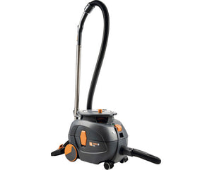 Grauer und orangefarbener Gewerbe-Staubsauger Taski Aero 8 Plus mit Schlauch.