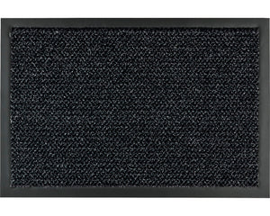 Grauer Schmutzfangläufer Trend, 120 cm breit, mit rutschfester Unterseite für Eingangsbereiche.