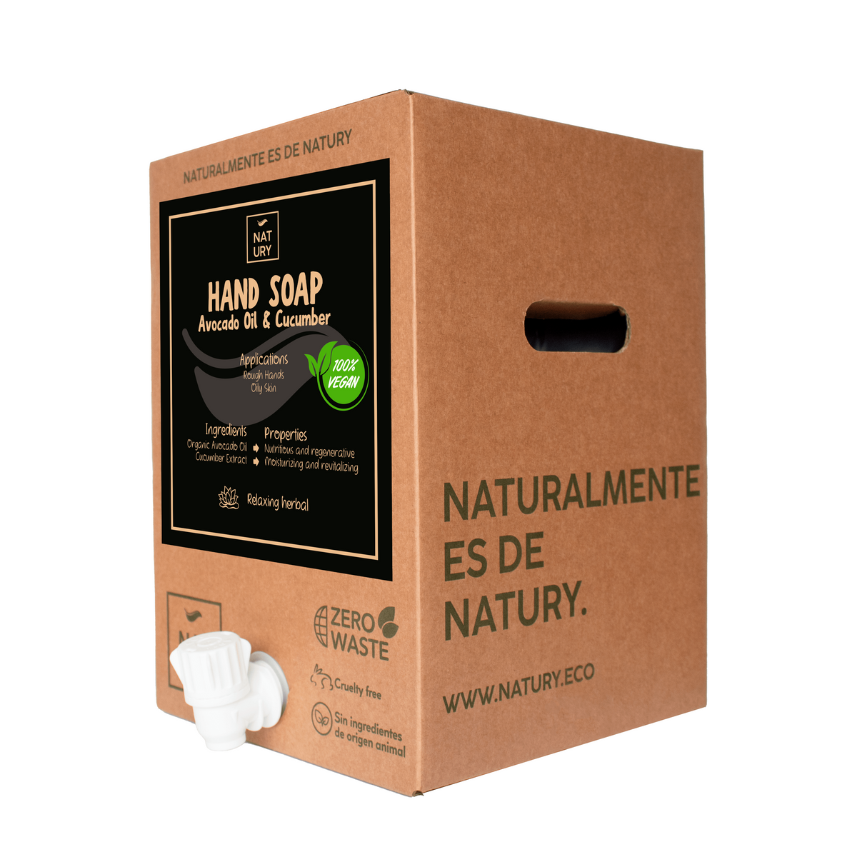 Natury Handseife mit Avocadoöl & Gurkenextrakt – 15 Liter