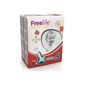 BBCash Freelife Pants Junior 5 Einweg-Windelhosen mit Zebra-Motiv.