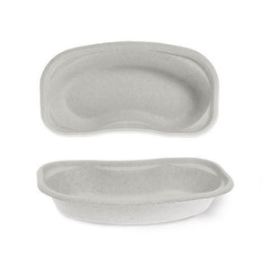 Graue Nierenschalen aus Pappe, unsteril