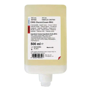 M24–CWS Hygiene mild creamy liquid soap in 500ml bottle for sensitive skin care
