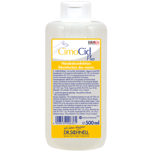 CimoCid PLUS Desinfektionsreiniger in 500ml Euroflasche mit BAuA-Registrierungsnummer N-85853