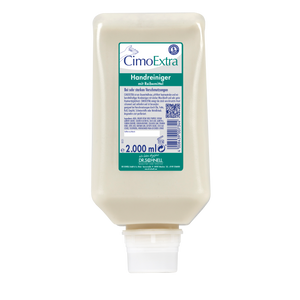 CimoEXTRA 2L Flasche für Handreinigung, geeignet für Industriespender und empfindliche Haut.