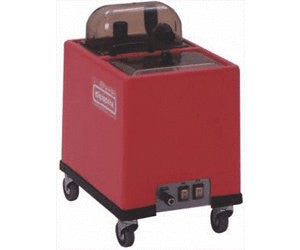 Red Cleanfix TW600 spray extraction cleaner with 6L water tank and wheels.